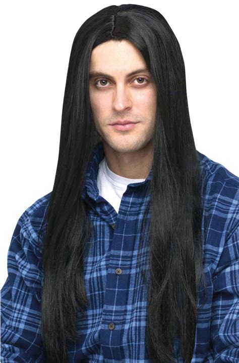 long hair wig men