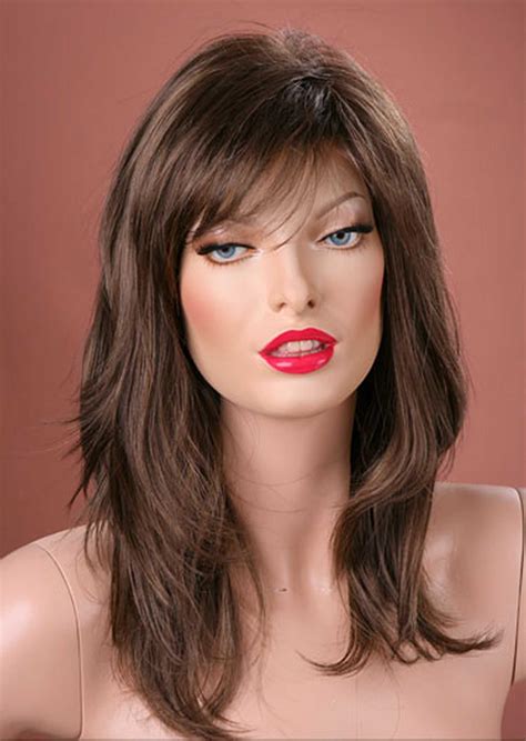 long light brown wig