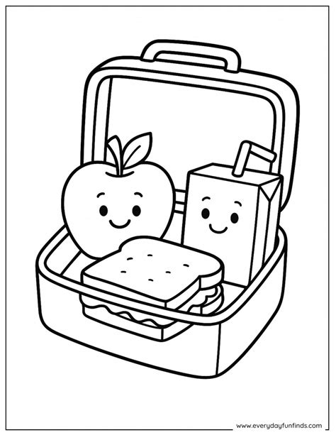 lunchbox colouring pages, Lunchbox coloring clip school lunch box clipart sweetclipart. School lunchbox coloring page