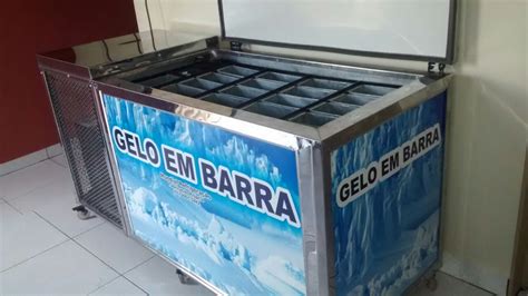 máquina de fazer gelo em barra