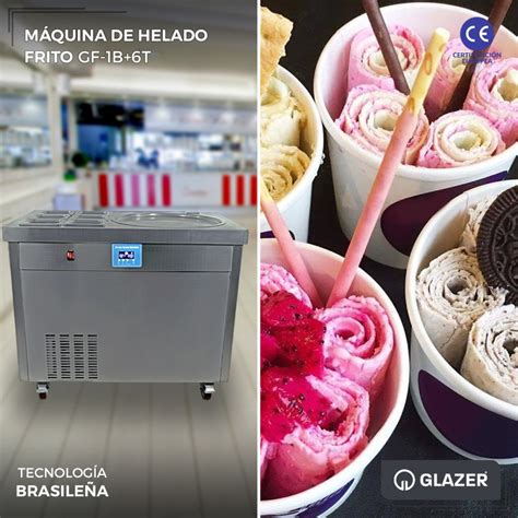 máquina helado frito