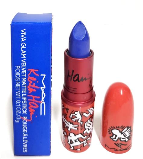 mac blue lipstick keith, Mac x keith haring viva glam lipsticks reviews & swatches