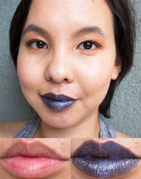 mac shimmer lipstick blue, Mac blue lipstick