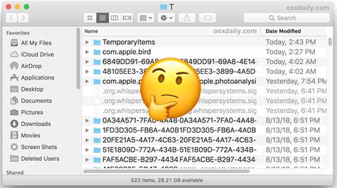 macos temp folder, 