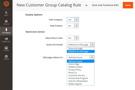 Magento 2 Customer Group Catalog
