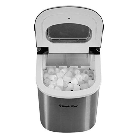 magic chef mcim22st 27 lb ice maker stainless steel
