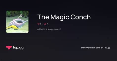 magic conch discord bot, The magic conch...