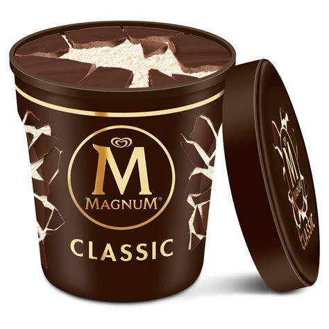 magnum ice cream tubs