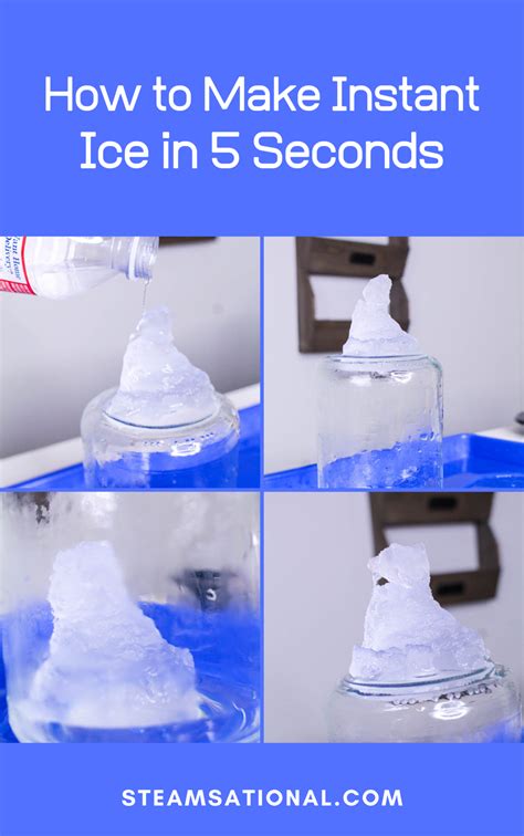 making ice in seconds