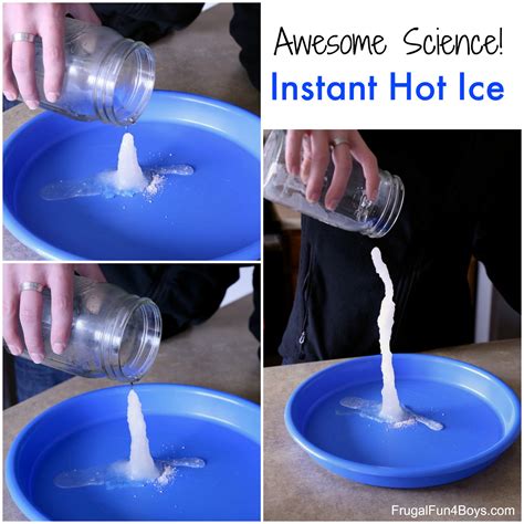 making ice with hot water