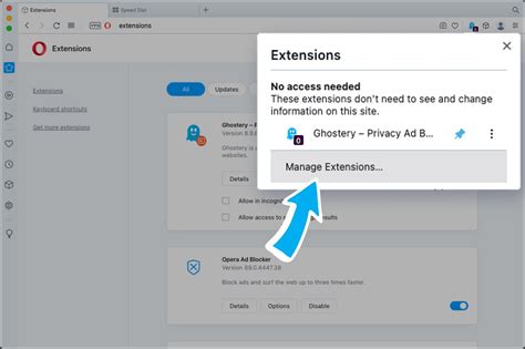 manage extensions on opera, How to install and manage extensions on opera browser