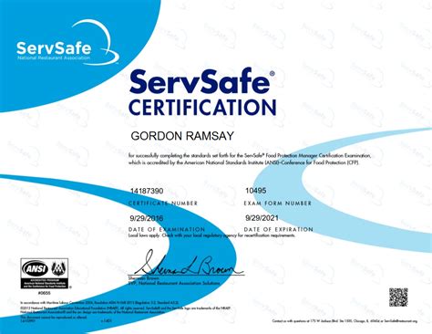 Manager Servsafe Template