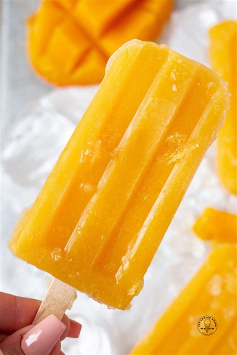 mango ice popsicles