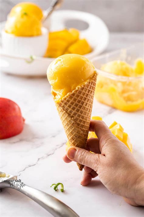mango sorbet recipe for ice cream maker
