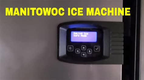 manitowoc ice machine on/off mode