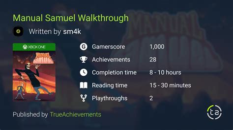 Manual Samuel Walkthrough
