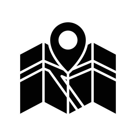 map icon with white background, Map icon on white background stock vector