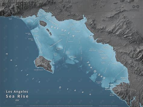 map of california if all ice melted