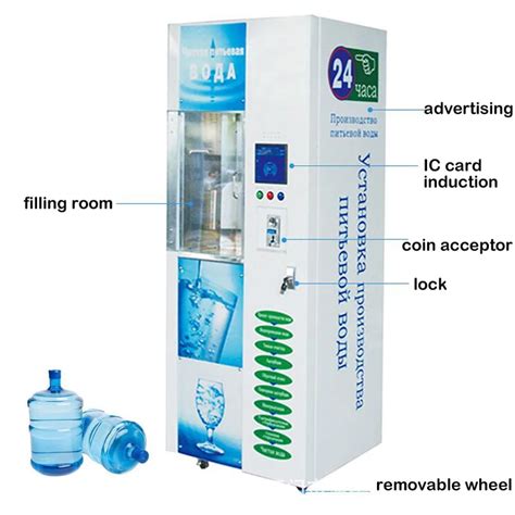 maquina expendedora de agua y hielo