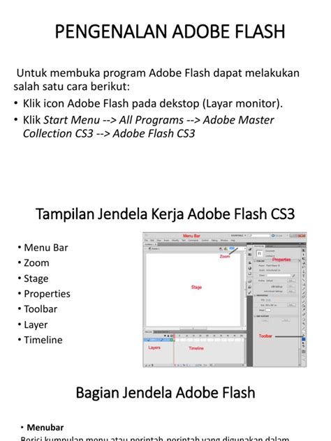 materi tentang adobe flash, (pdf) pengembangan media pembelajaran menggunakan adobe flash cs6 pada