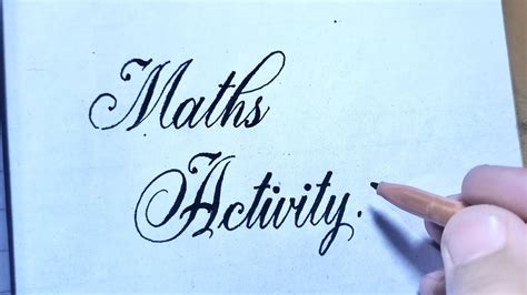 math calligraphy in sticks, How to write mathematics in 3d handlettering calligraphy