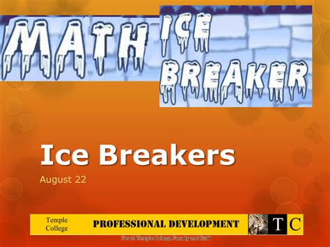 math ice breakers