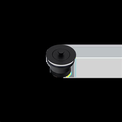 matte black plug bath, Matt black pop down® bath plug & waste 40mm & connector (pop-mbk-21831.
