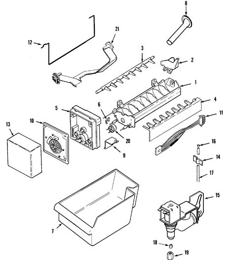 maytag ice maker parts diagram