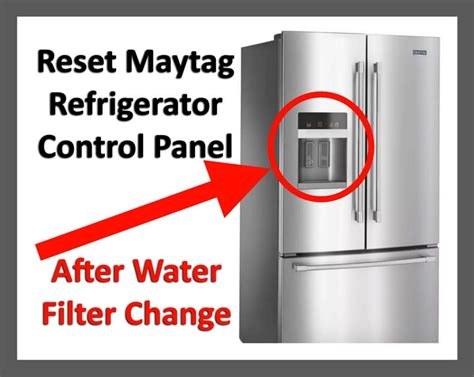 maytag refrigerator ice maker reset