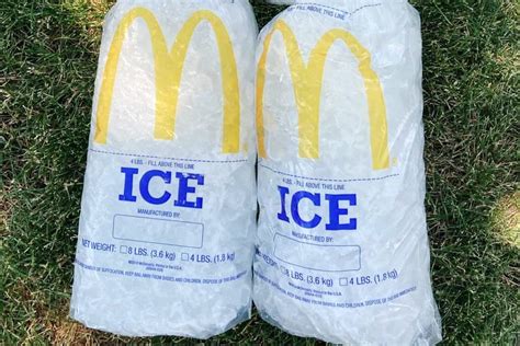 mcdonalds ice bag