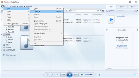 media player to url, Windows media player 9 でデジタルボイスレコーダーに音楽ファイルを転送する. Url player