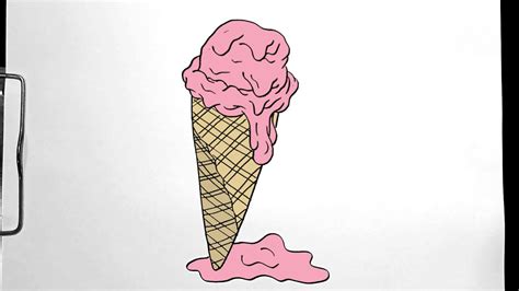 melted ice cream drawing