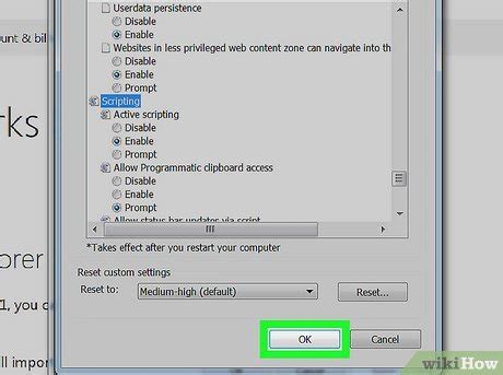mengaktifkan javascript di internet explorer, Mengaktifkan javascript di internet explorer