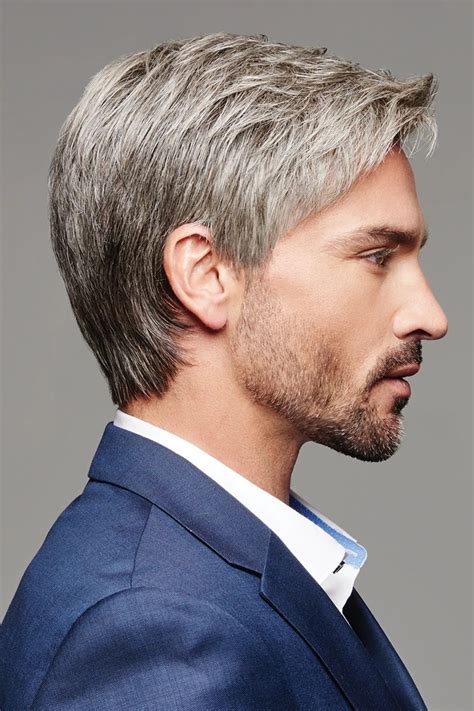 mens gray wig