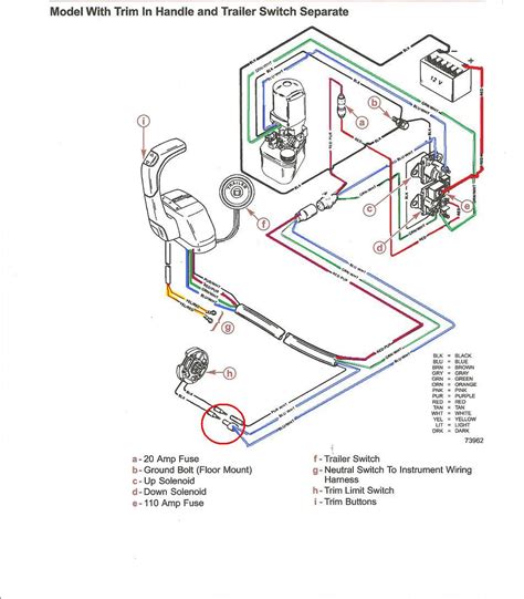 mercury trim switch wiring diagram 