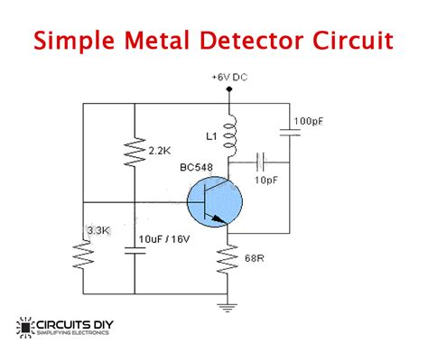 metal detector schematic diagram 