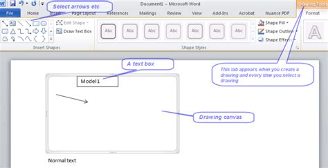 microsoft 2010 word labeled diagram 