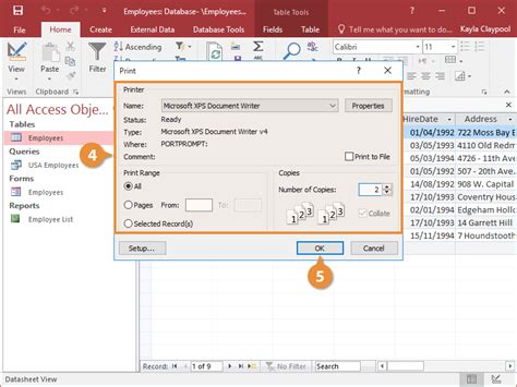 microsoft access print preview button, Microsoft access printpreview shows the blank spaces but print does not