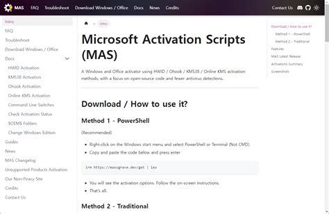 microsoft activation script mas, Microsoft activation scripts 2.6 free download