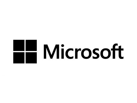 microsoft black white logo vector, Microsoft black logo png vector in svg, pdf, ai, cdr format