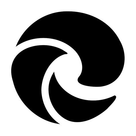 microsoft edge icon transparent black, Microsoft-edge icon. free download transparent .png