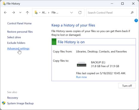 microsoft file history backup, History file windows backup back feature pc use restore app settings effectively way easy activated before. How to use windows 10's file history backup feature