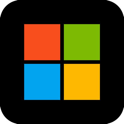 microsoft icon high quality, Microsoft roundicons solid icon