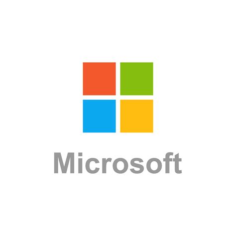 microsoft logo 100x100 px, Microsoft logotipo vetor, microsoft ícone livre vetor 20190709 vetor no