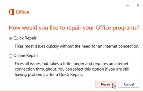 microsoft office 365 quick repair, How to repair microsoft office 365 installation. Repair office microsoft installation ms