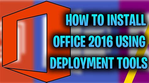 microsoft office deployment tool 2016, Office tool deployment 365 config using. Using office deployment tool for office 365 with config.office.com