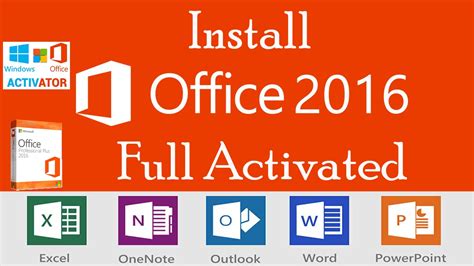 microsoft office download activated, How to install microsoft office 2016 full activated