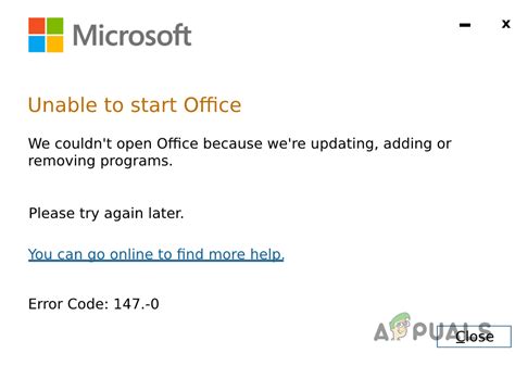 microsoft office update error code 147-0, How to fix unable to start office error code 147-0