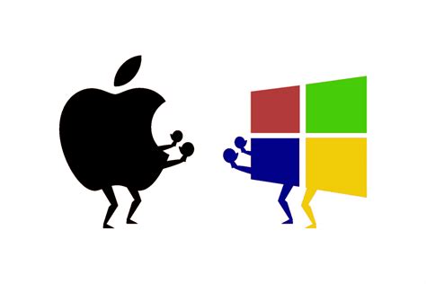 microsoft vs apple logo, Microsoft și apple [infografic]