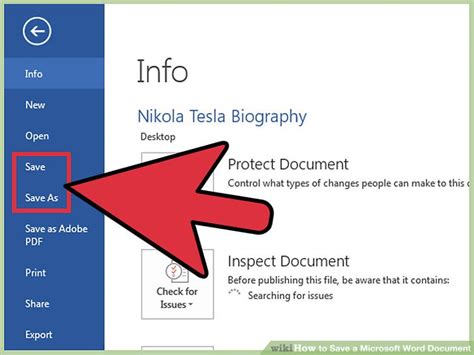 microsoft word save a copy, Ms office wikihow vectorified. How to save a microsoft word document (with pictures)